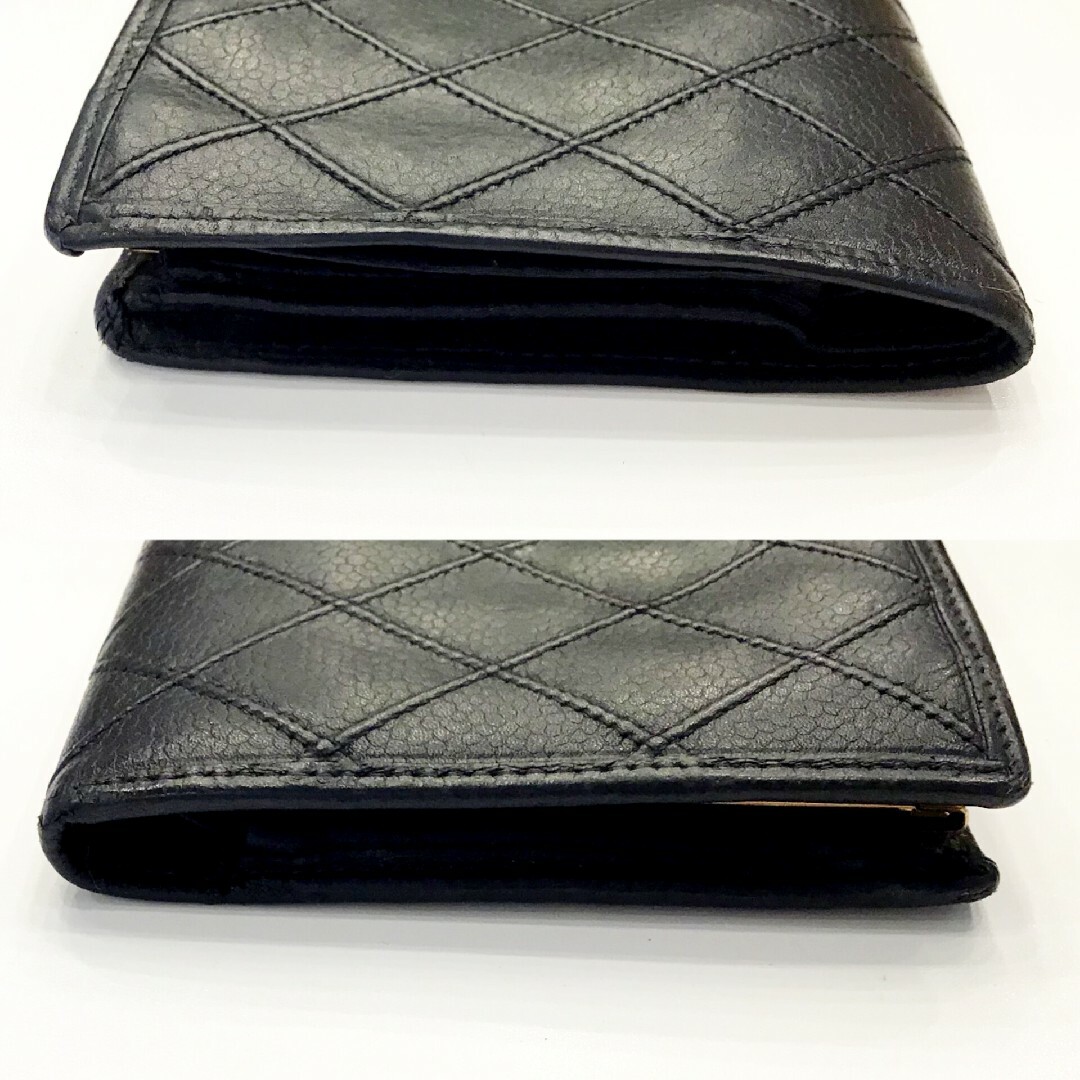 美品】シャネル CHANEL マトラッセ ビコローレ がま口長財布 | www