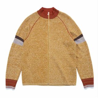 Wales Bonner／GOLDEN ZIP UP GOLD(ニット/セーター)