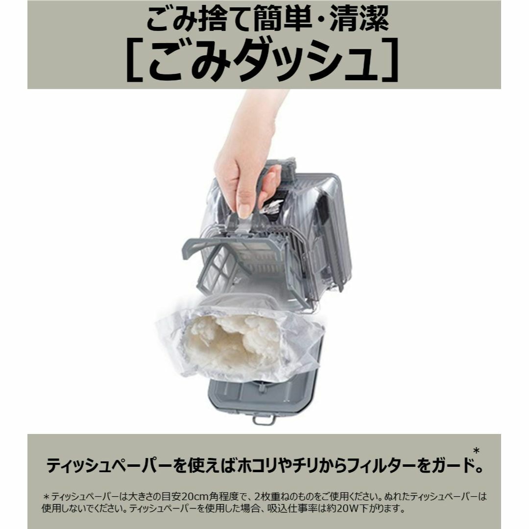 日立 掃除機 ごみダッシュ サイクロン式 日本製 強烈パワー620W お手入れ簡 2