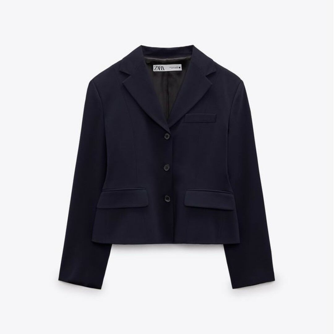 ZARA - ZARA ウールブレンド テーラードブレザー Mサイズ ZARA - ZARA ウールブレンド テーラードブレザー Mサイズ