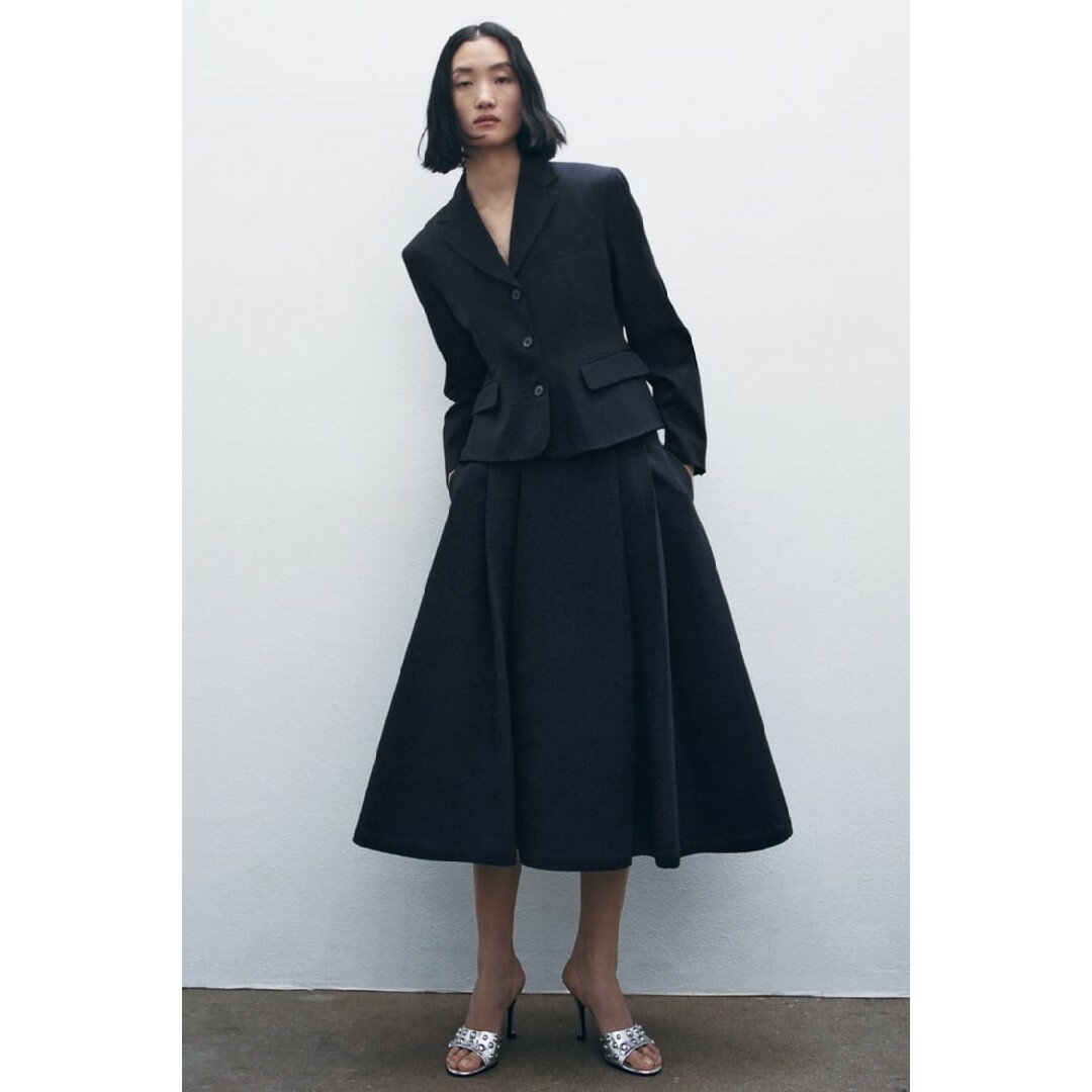 ZARA - ZARA ウールブレンド テーラードブレザー Mサイズ ZARA - ZARA ウールブレンド テーラードブレザー Mサイズ