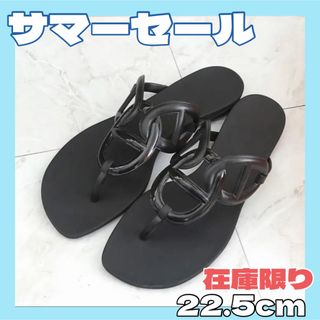 新品　レディース　サンダル　22.5センチ　ブラック  36サイズ　ビーチ　(サンダル)