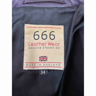 666 - 英国製!666ライダース LJM-8 パープル 白タグ サイズ:34の通販