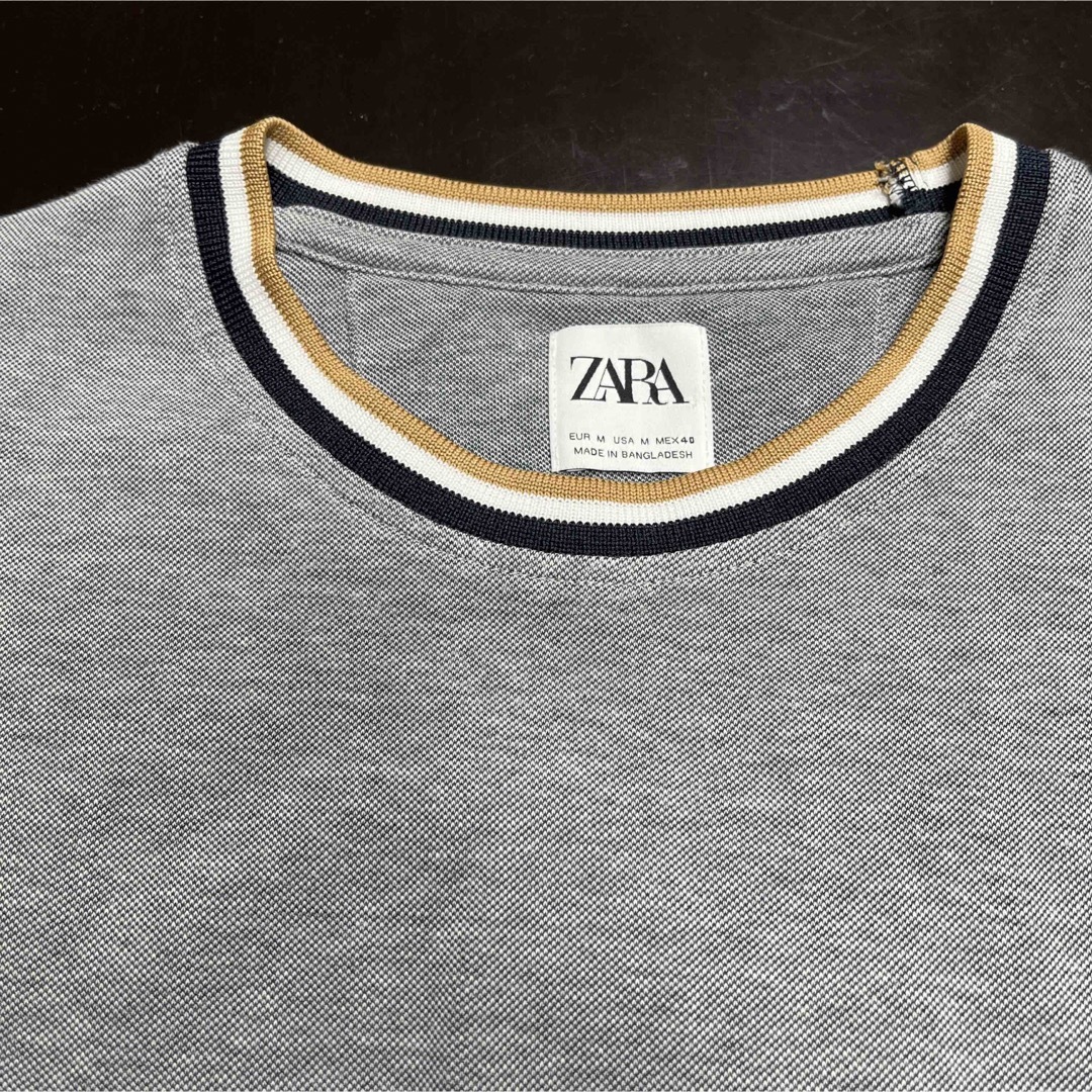 ZARA(ザラ)のザラ　ZARA リンガーTシャツM メンズのトップス(Tシャツ/カットソー(半袖/袖なし))の商品写真