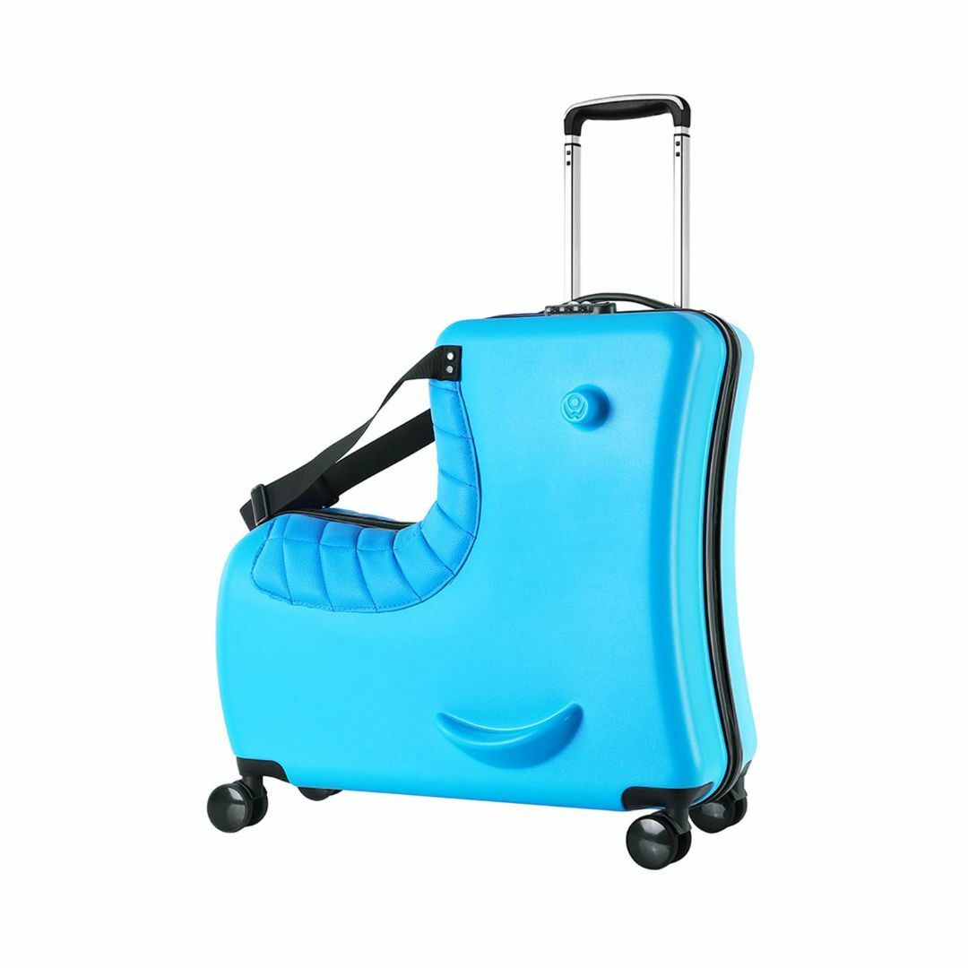 Homraku 子供用スーツケース乗れる キッズキャリーケース トランク ダイヤ