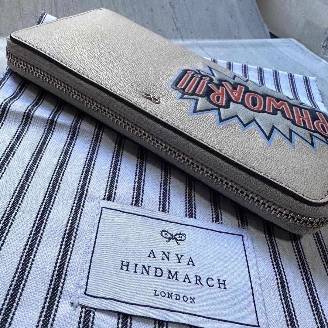 【新品・美品】ANYA HINDMARCH ラウンドジップロングウォレット