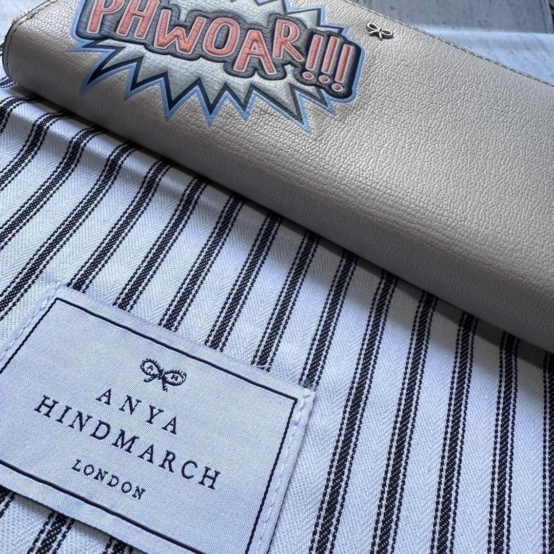 【新品・美品】ANYA HINDMARCH ラウンドジップロングウォレット