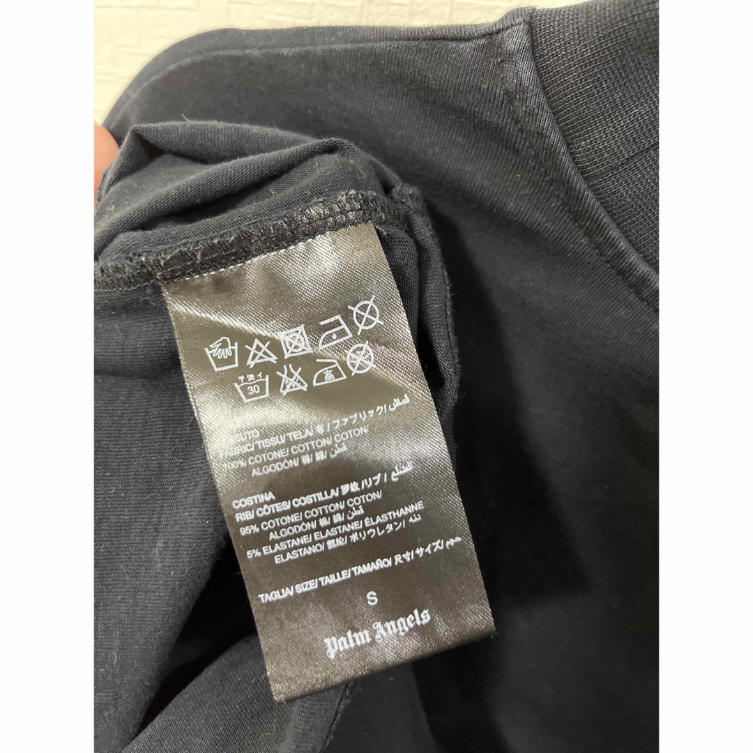 PALM ANGELS - Palmangels ボックスロゴTシャツ ゴールド ラメ 黒