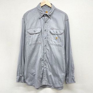 carhartt カーハート☆BD長袖シャツ L グレー-