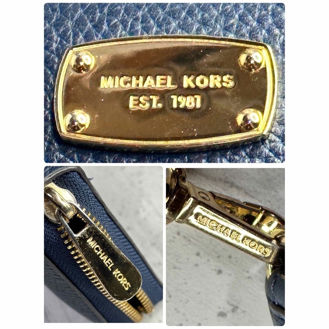 美品】MICHAEL KORS レディース 長財布 ネイビー | smartvcc.vn