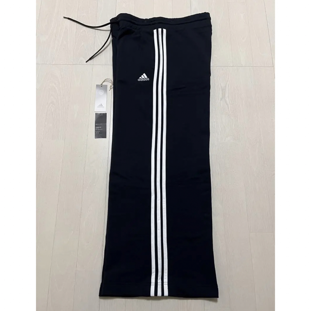 adidas(アディダス)のadidas アディダス　ワイドパンツ　黒　2XL レディースのパンツ(その他)の商品写真