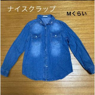 ナイスクラップ(NICE CLAUP)のナイスクラップ　デニムシャツ　Mくらい(シャツ/ブラウス(長袖/七分))