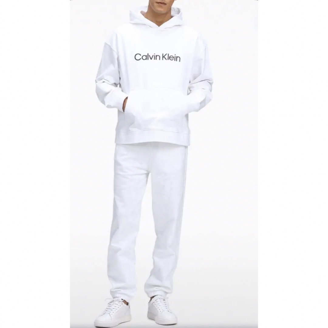 送料無料 新品 CALVIN KLEIN パーカー&パンツ 上下セット XL 白 | フリマアプリ ラクマ