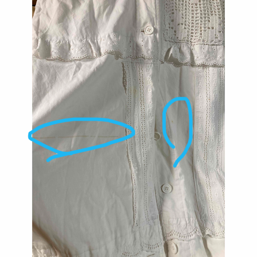 MALION VINTAGE マリオンヴィンテージ レース ロングシャツコート