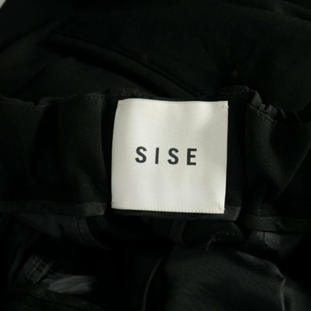 Sise(シセ)のシセ Sise 21AW タックスラックス パンツ センタープレス 2 ブラック メンズのパンツ(スラックス)の商品写真