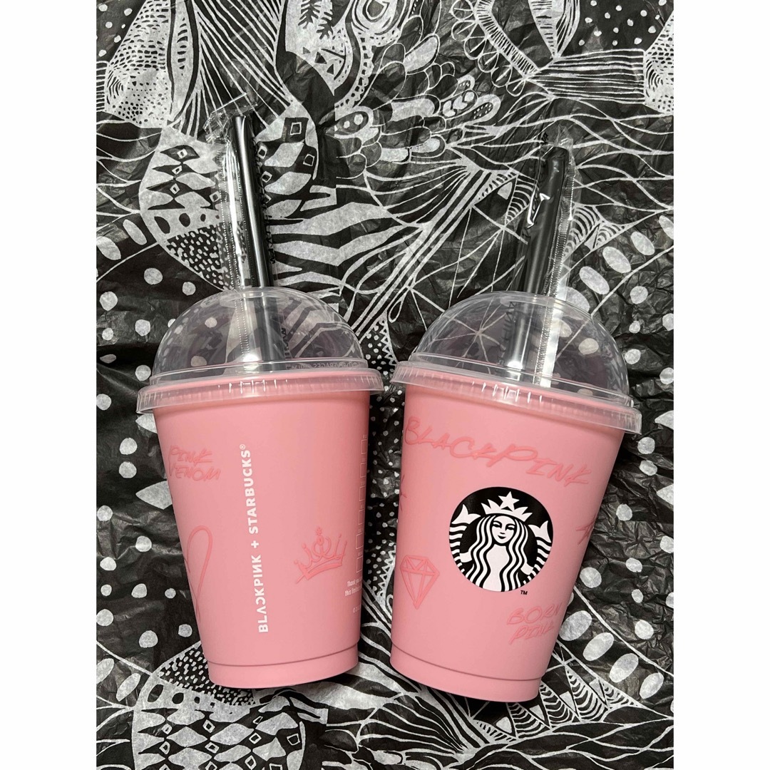 Starbucks(スターバックス)のスターバックス　YG  blackpink  　リユーザブルカップ　タンブラー エンタメ/ホビーのタレントグッズ(アイドルグッズ)の商品写真