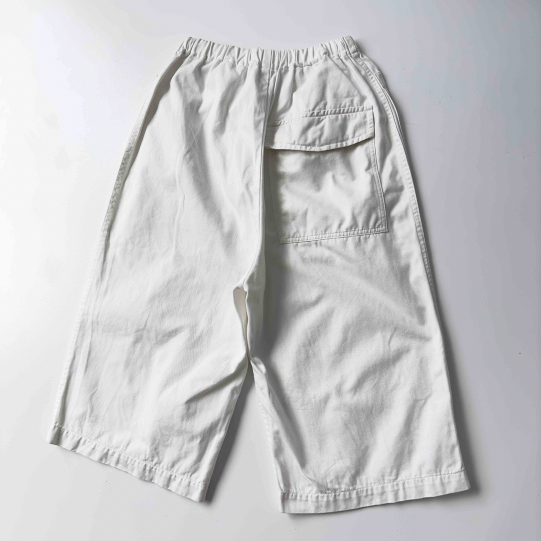 YAECA - 美品 ゴーシュ カツラギ七分丈クロップドパンツ 2 ホワイトの