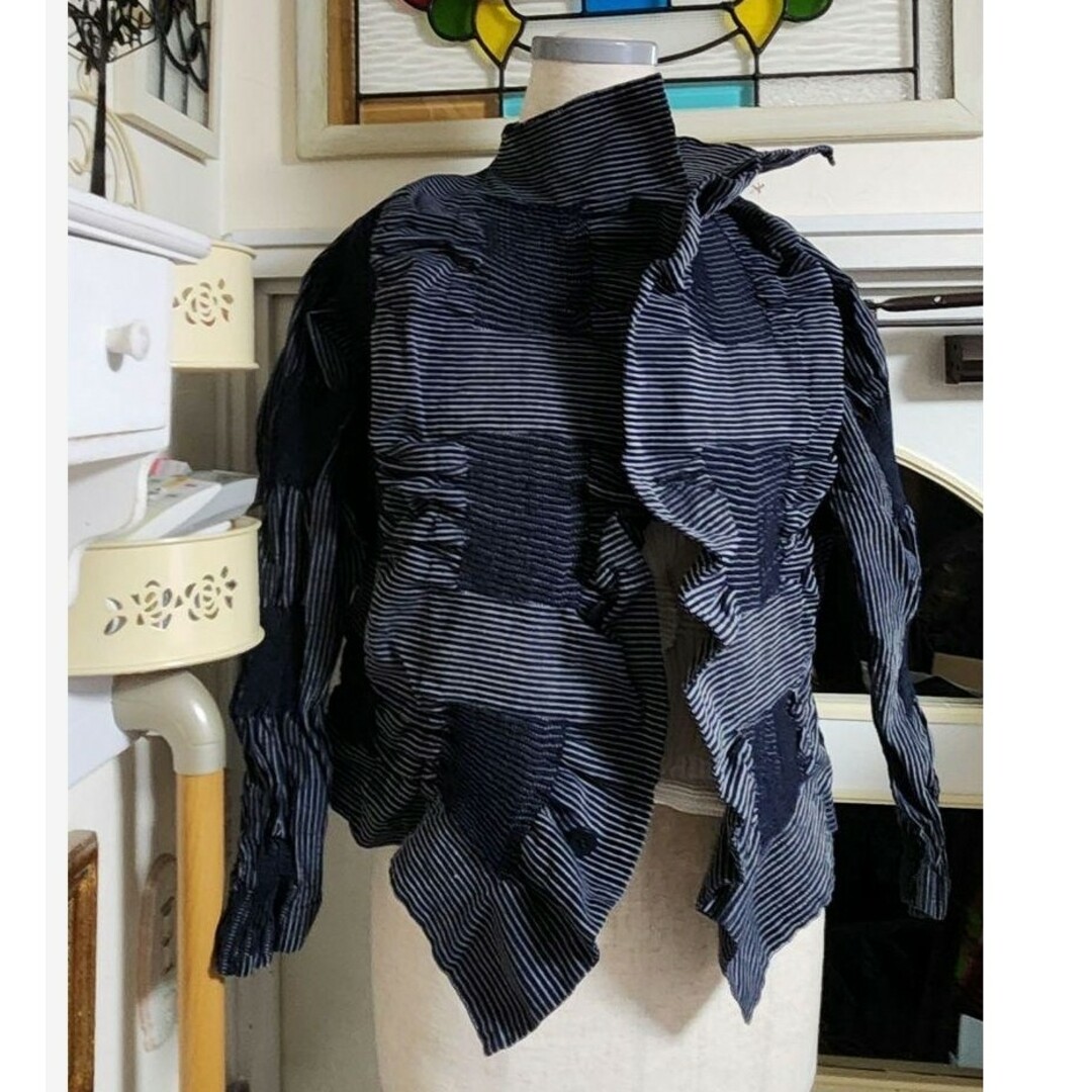 美品 ISSEY MIYAKE イッセイミヤケ スチーム ジャケット 羽織り-