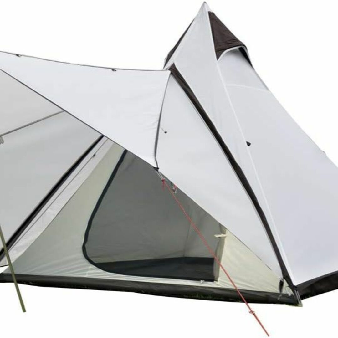 ワンポールテント キャンプテント テント 4人用 換気窓あり スポーツ/アウトドアのアウトドア(テント/タープ)の商品写真