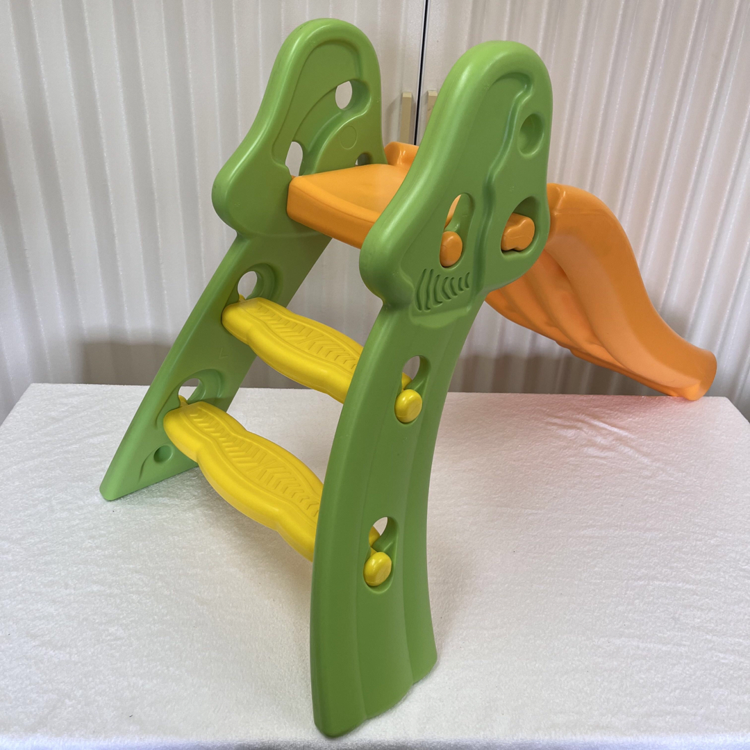 室内使用品 ☆美品☆ 小さな滑り台 折り畳み 分解可能 オレンジブルーグリーン