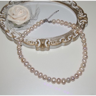 本真珠　淡水パール　シンプル　ネックレス　冠婚葬祭(ネックレス)