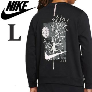 ナイキ(NIKE)の新品 L 黒 ナイキ メンズ スウェット トレーナー 長袖(スウェット)