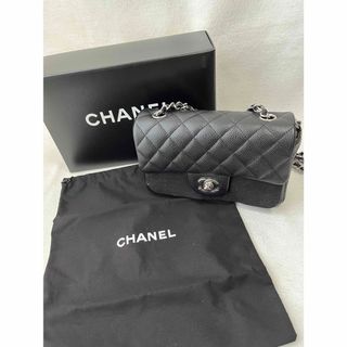 シャネル(CHANEL)の専用レア未使用　シャネルミニマトラッセ20 キャビアスキン✖️シルバー(ショルダーバッグ)