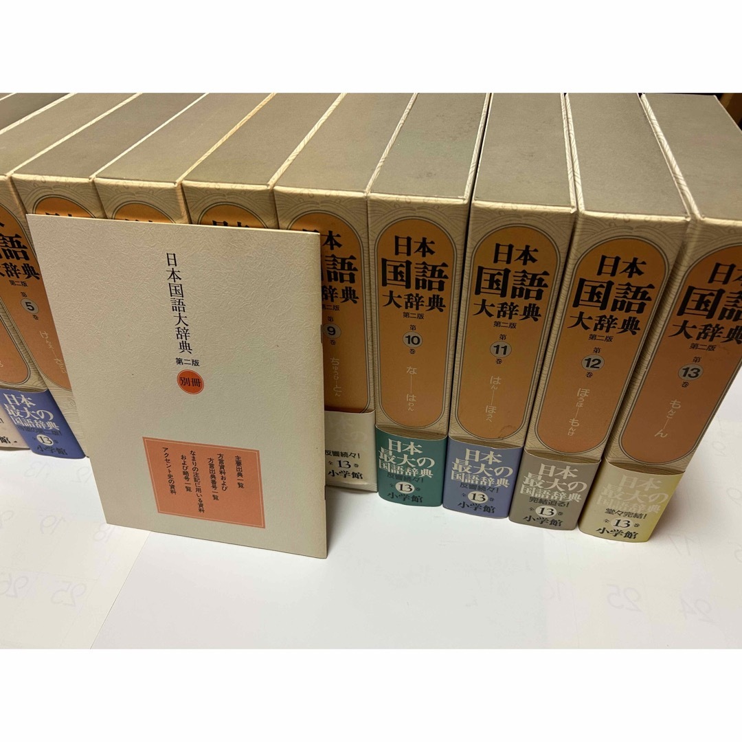 希少書籍 日本国語大辞典 第二版 全13巻+別巻1冊 - 語学/参考書