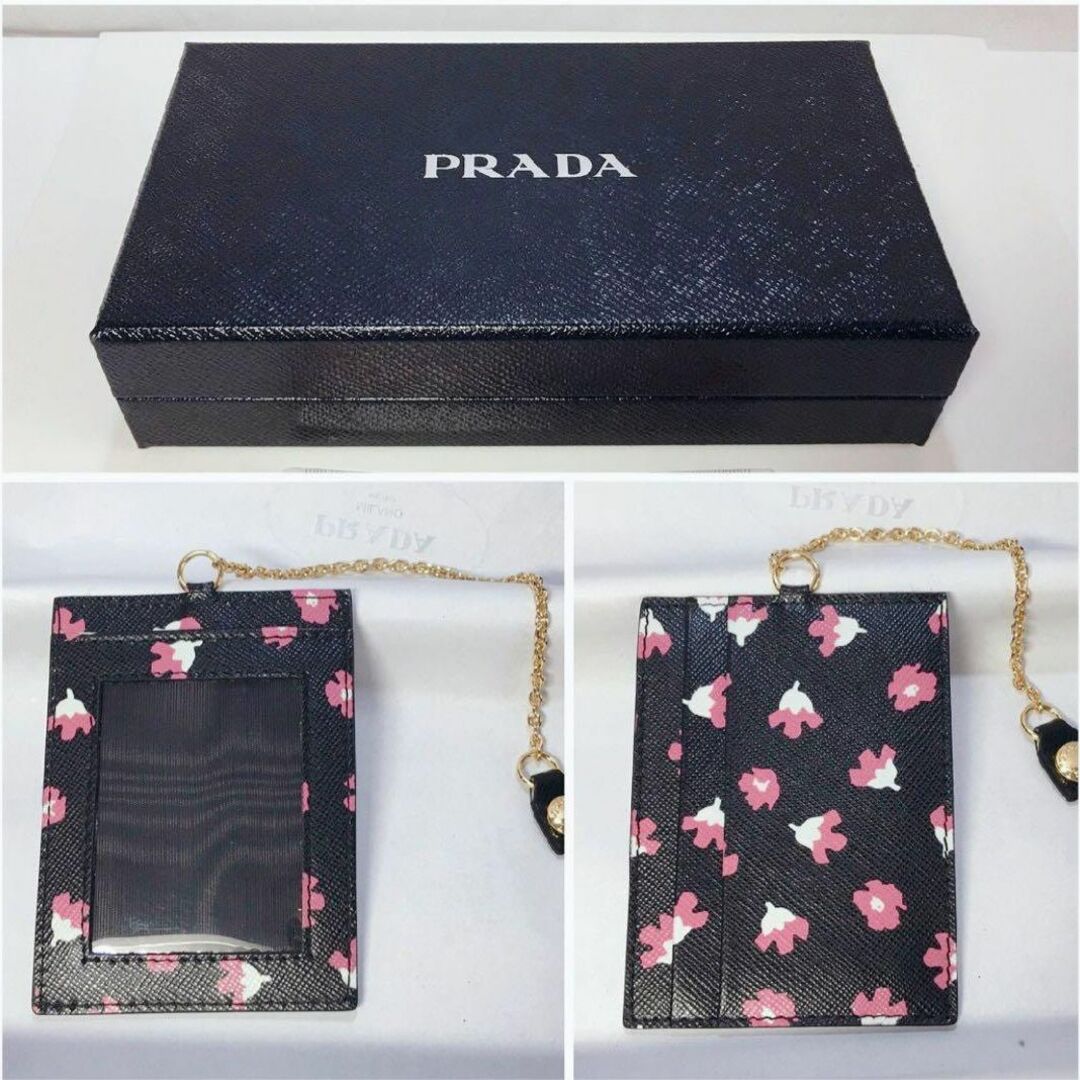 PRADA(プラダ)の【希少限定品・未使用級美品】プラダ 長財布 カード サフィアーノ 三角ロゴ レディースのファッション小物(財布)の商品写真