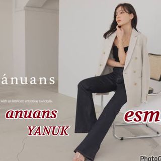 アニュアンス(ánuans)の【anuans×YANUK】Boots cut flare denim 24(デニム/ジーンズ)