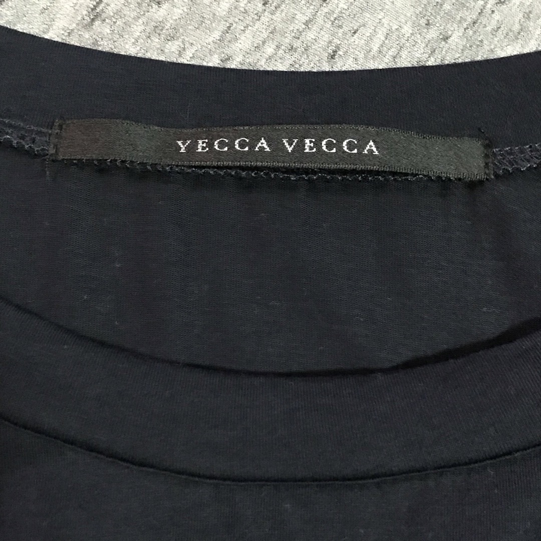 YECCA VECCA(イェッカヴェッカ)のイェッカヴェッカ　Tシャツ　ネイビー　ストライプ レディースのトップス(Tシャツ(半袖/袖なし))の商品写真