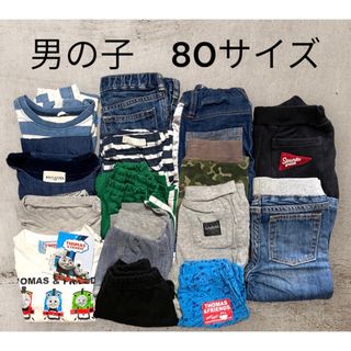 ベビーギャップ(babyGAP)の15点まとめ売り　80cm 男の子　保育園着　お着替え　子供服　キッズ　英字ロゴ(Ｔシャツ)