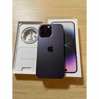 アイフォーン(iPhone)の超美品　iPhone 14 Pro Max ディープパープル SIMフリー(スマートフォン本体)