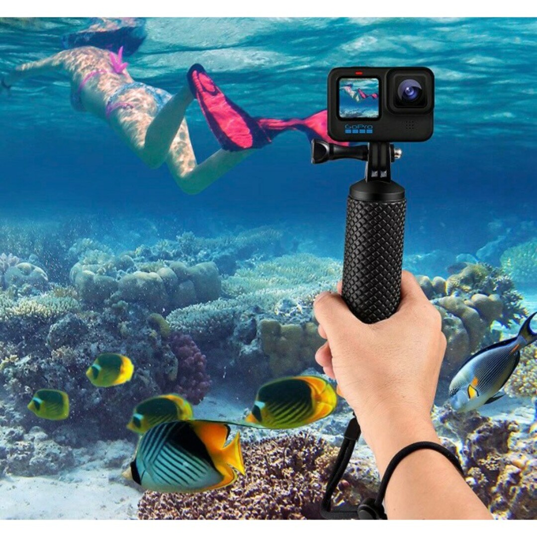 GoPro  自撮り棒 ハンドグリップ  防水 Hero 11/10/9/8 スマホ/家電/カメラのカメラ(その他)の商品写真