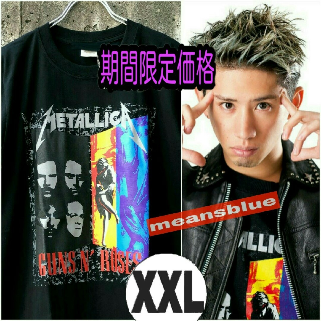 ONE OK ROCK(ワンオクロック)のXXL◇半袖/ METALLICA×GunsN'Roses メンズのトップス(Tシャツ/カットソー(半袖/袖なし))の商品写真