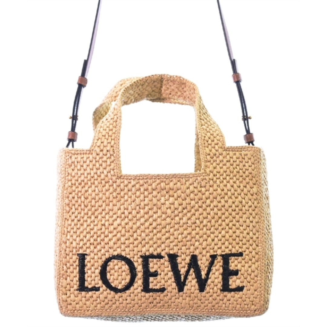 買取 銀座 LOEWE ロエベ かごバッグ - ベージュ 【古着】【中古】 かご