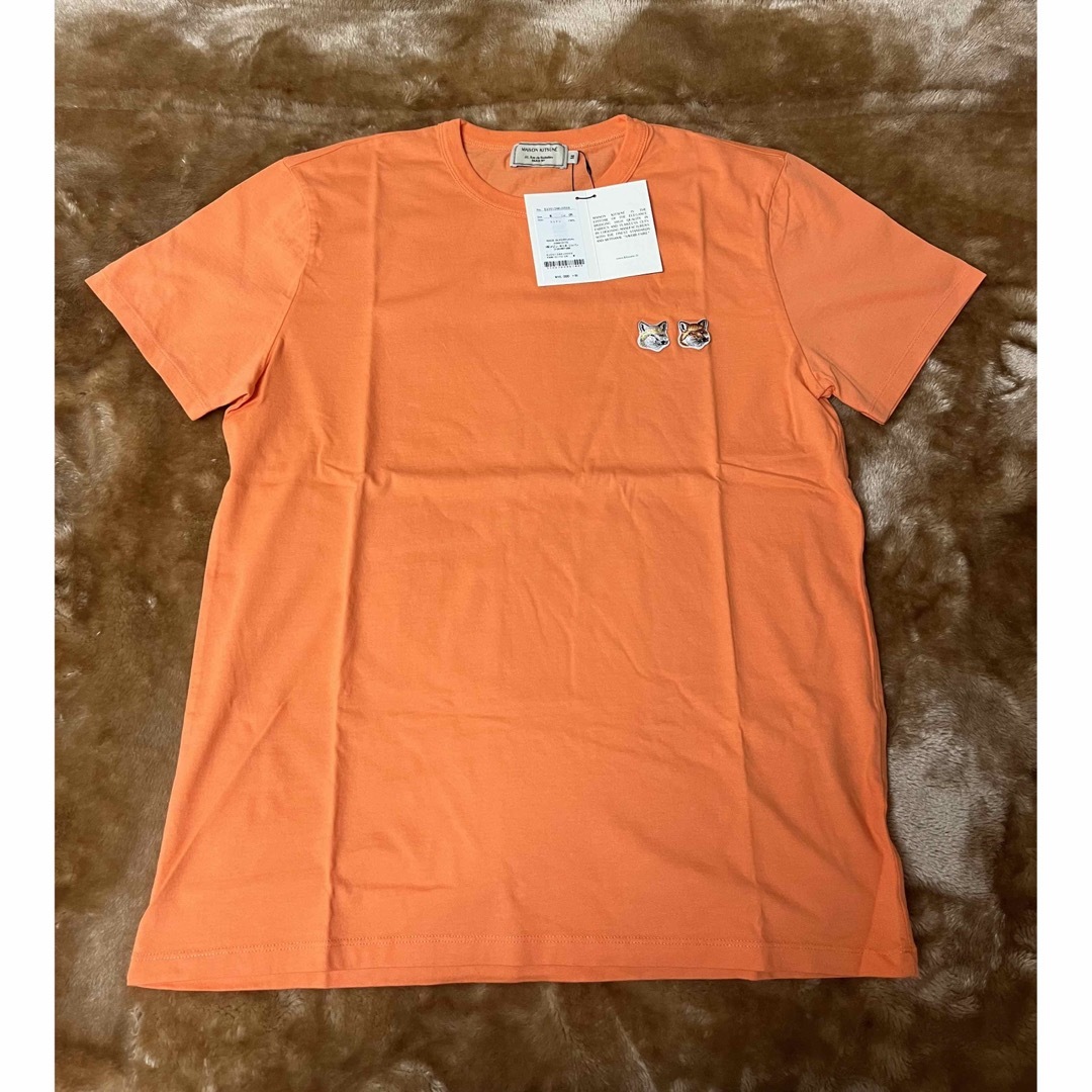 MAISONKITSUNE(正規新品)Maison Kitsune メゾンキツネ tシャツ　オレンジ M