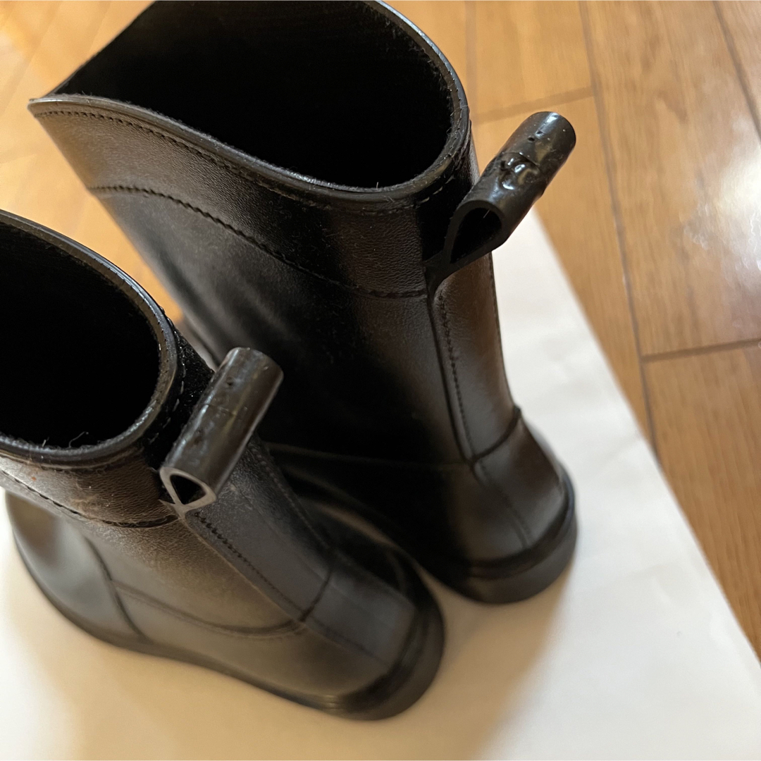 【23.5cm】ショートレインブーツ ブラック 黒 レインシューズ メンズの靴/シューズ(長靴/レインシューズ)の商品写真