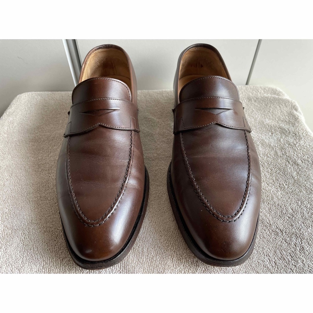 美品 クロケットジョーンズ(CrockettJones) コインローファー jsco