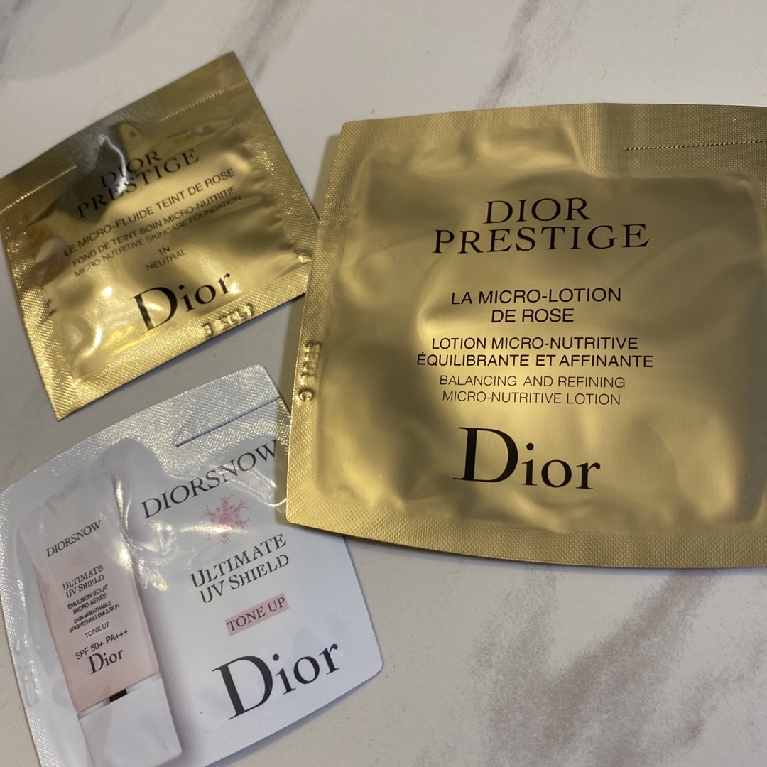 3点セットdior プレステージ2点+ディオールスノーサンプル | フリマアプリ ラクマ