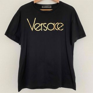 VERSACE スパンコールトップス ニットTシャツ 38