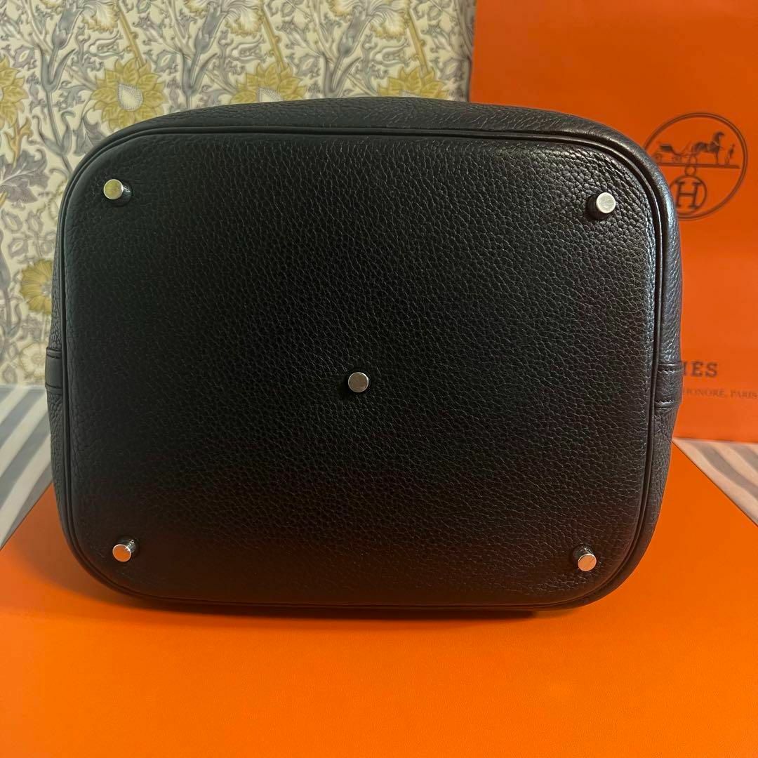 HERMES - HERMES【ピコタンロック GM】 ブラック ツイリー付♪の HERMES - HERMES【ピコタンロック GM】 ブラック ツイリー付♪の