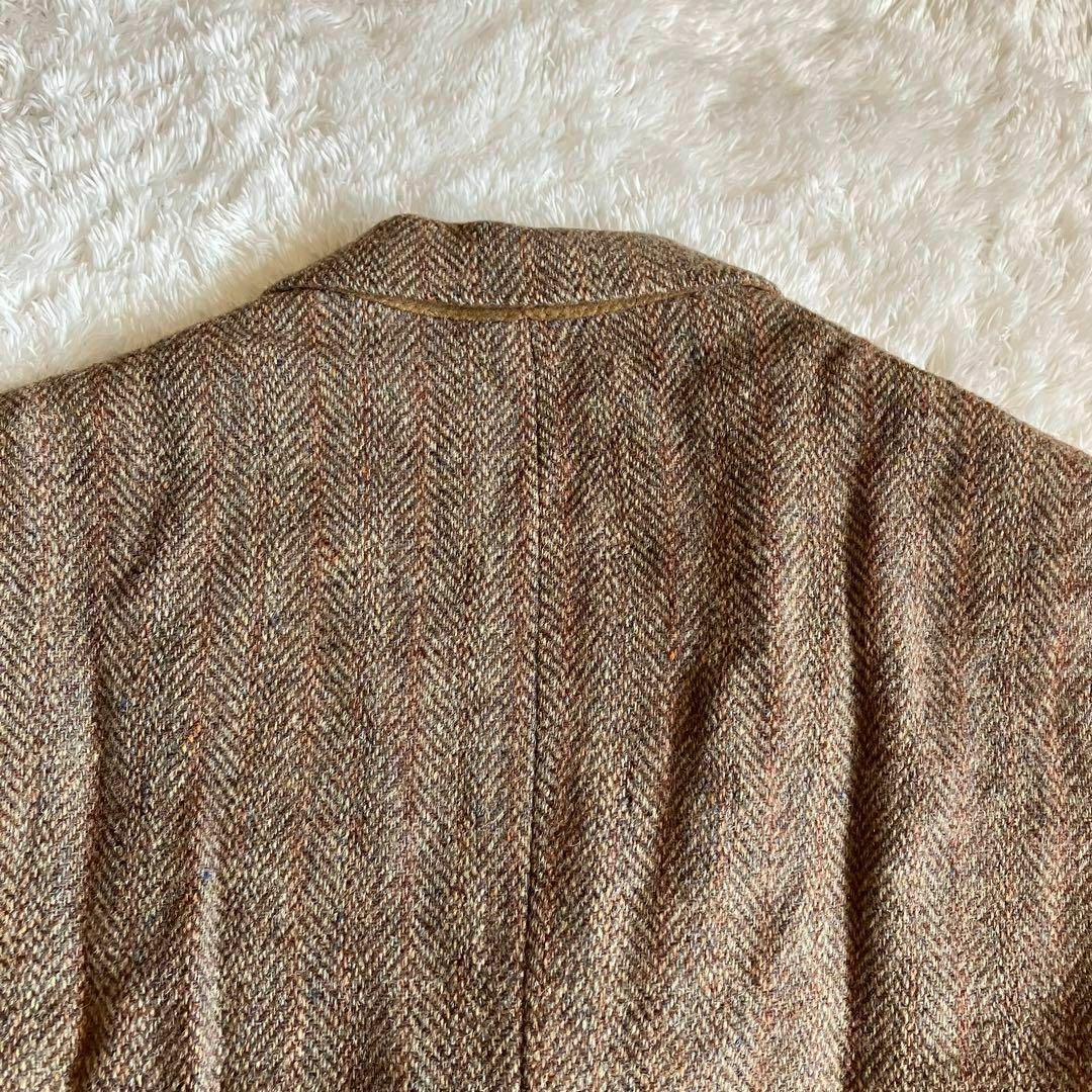 Harris Tweed(ハリスツイード)のハリスツイード　テーラードジャケット　ウール　アメリカ製　80s ベージュ　M メンズのジャケット/アウター(テーラードジャケット)の商品写真