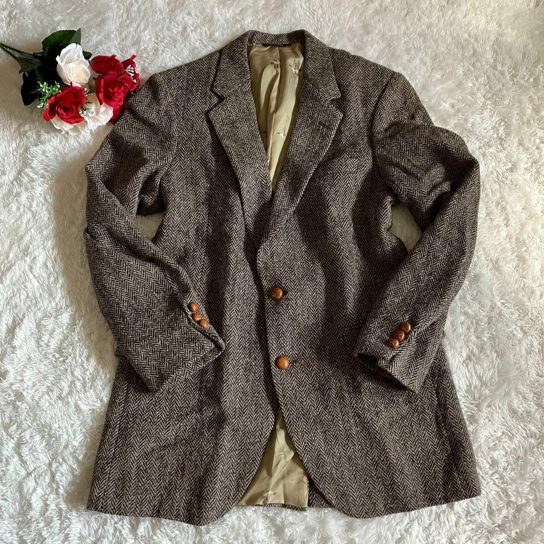 Harris Tweed - ハリスツイード テーラードジャケット ヘリンボーン