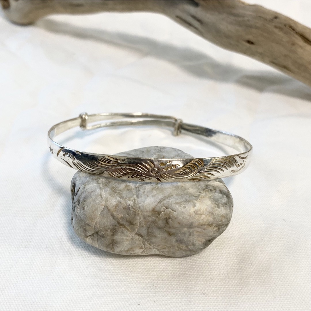 Ron Herman(ロンハーマン)の【匿名配送】(限定】Vintage Solid Silver925 Bangle メンズのアクセサリー(バングル/リストバンド)の商品写真