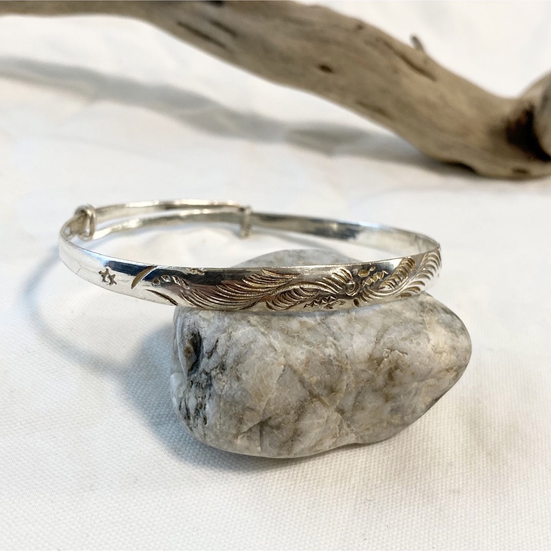 Ron Herman(ロンハーマン)の【匿名配送】(限定】Vintage Solid Silver925 Bangle メンズのアクセサリー(バングル/リストバンド)の商品写真