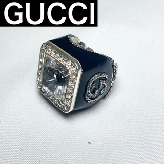 グッチ リング(指輪)（ブラック/黒色系）の通販 100点以上 | Gucciの ...