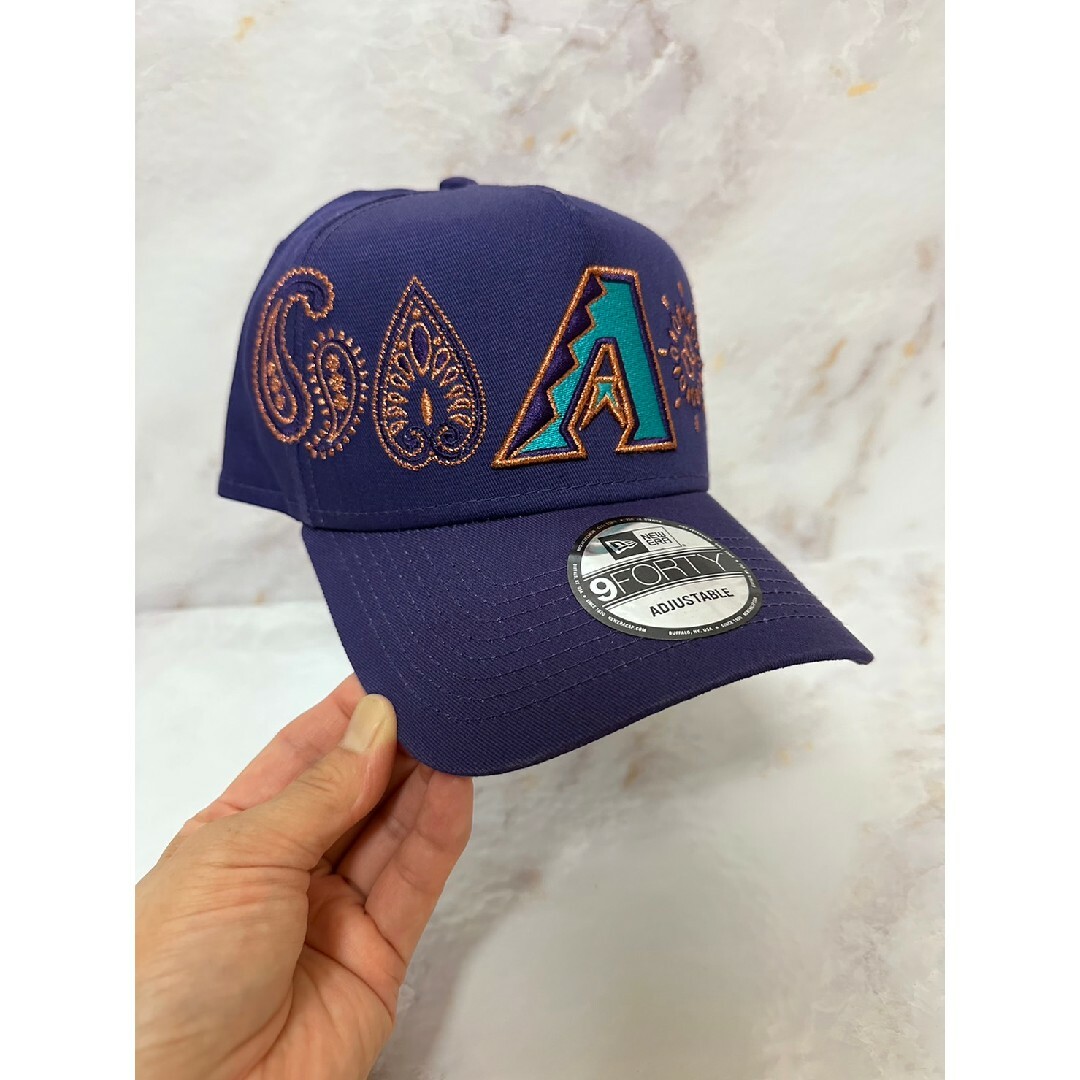 Newera 9forty アリゾナダイヤモンドロゴ ペイズリー キャップ