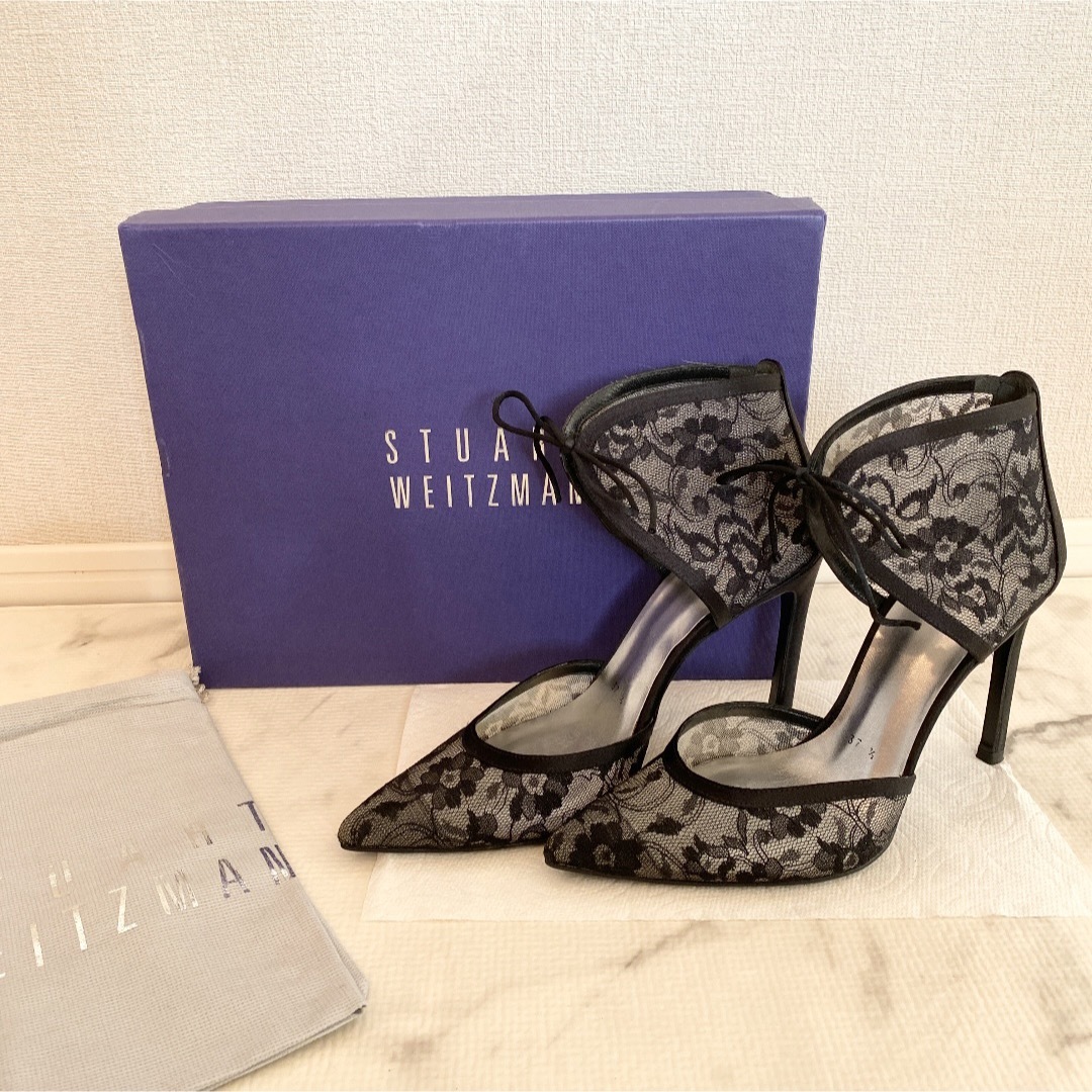 スチュワートワイツマン美品 ♦︎ STUART WEITZMAN ♦︎ 上品　レースパンプス