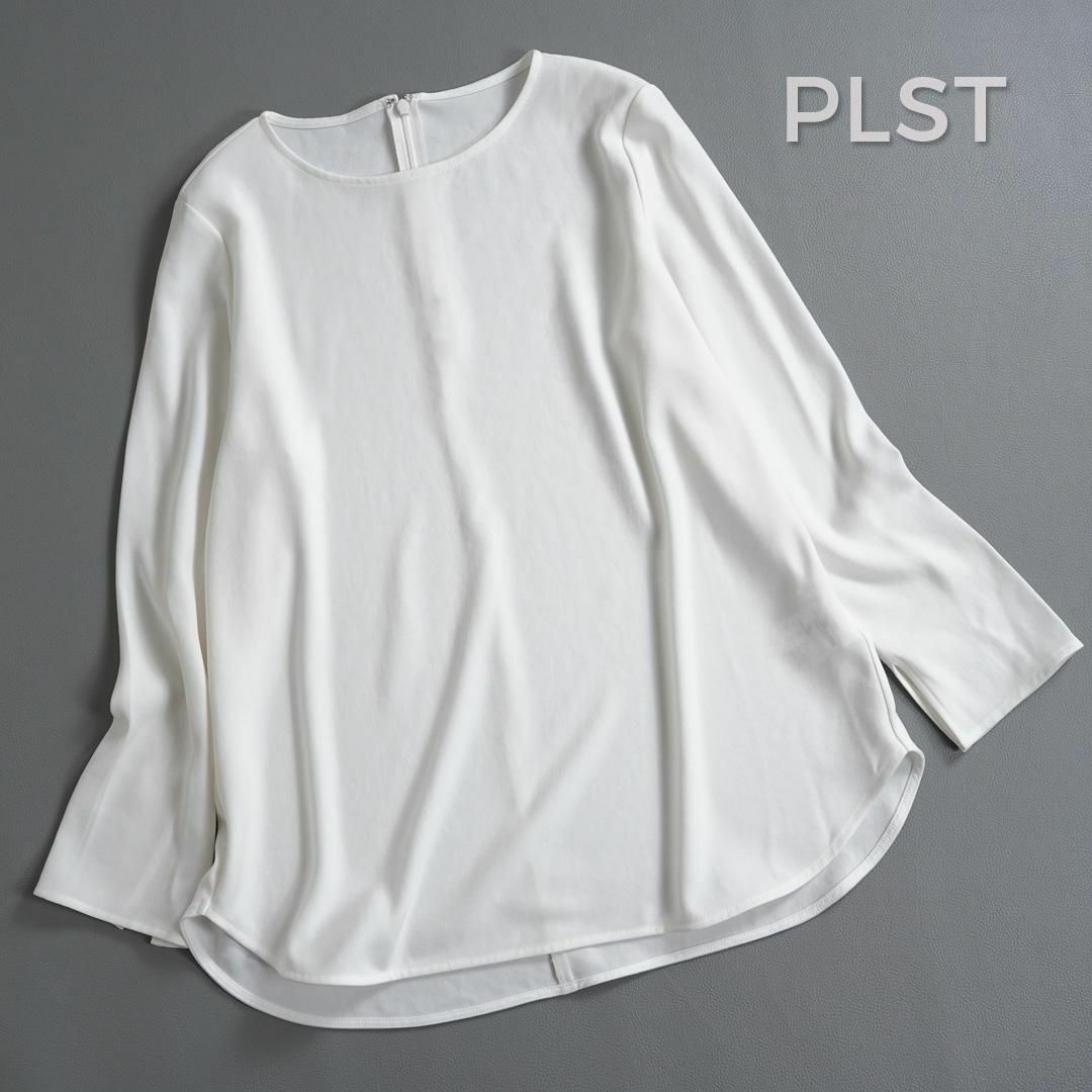 PLST(プラステ)の146*プラステ PLST トリアセブレンド T ブラウス. レディースのトップス(シャツ/ブラウス(長袖/七分))の商品写真